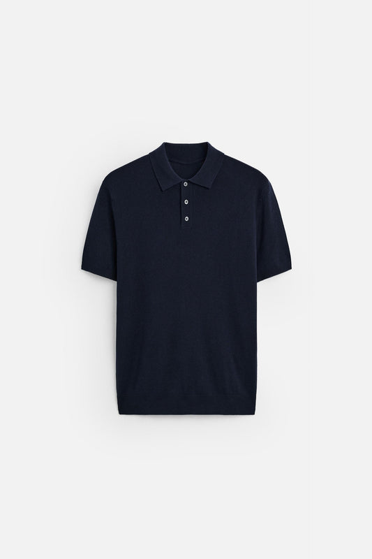 Firenze Cotton Polo - Navy
