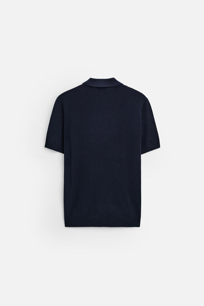 Firenze Cotton Polo - Navy