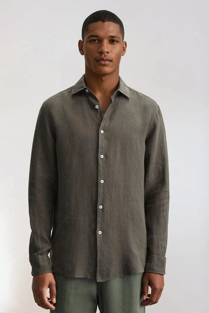 Linen shirt gray/brown/green or something