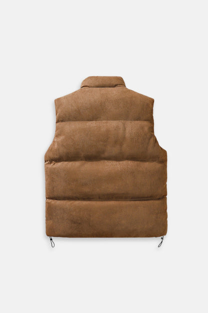 Monte Carlo Suede Gilet – Brown